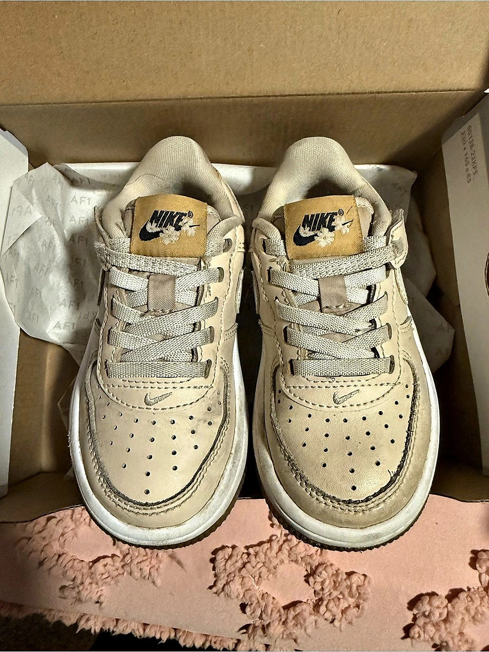 Nike Force 1 Low EasyOn SE 'Powered by Flowers' (PS) Girls US 8C
